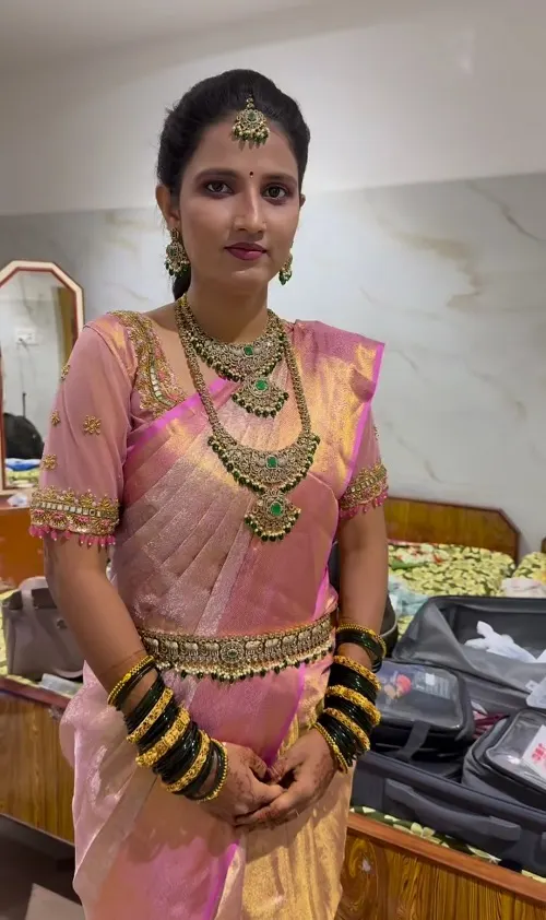 Bridal makeup gallery by best makeup artist in Tirupati - RK Makeup Studio slide 4